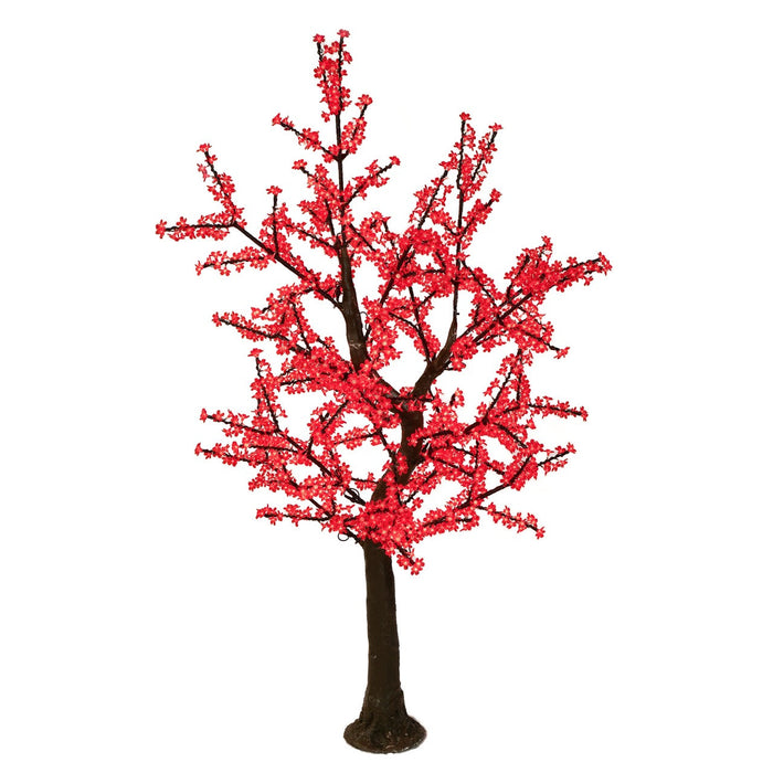 Cherry Tree Trees Lights for Christmas 8.5' Red