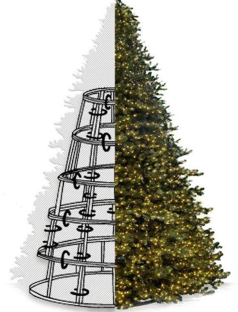 Commercial Tower Tree Trees Lights for Christmas