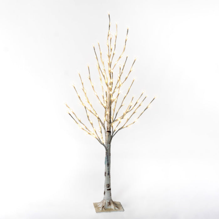 White Birch Tree Trees Lights for Christmas 4' Warm White