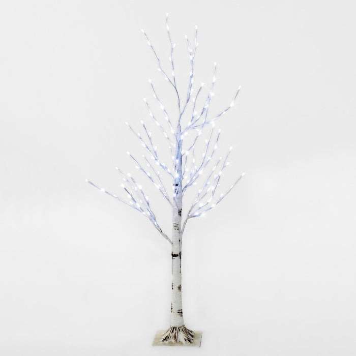 White Birch Tree Trees Lights for Christmas 4' Pure White