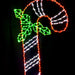 Wire Décor Candy Cane w/Holly 30" Lights for Christmas 