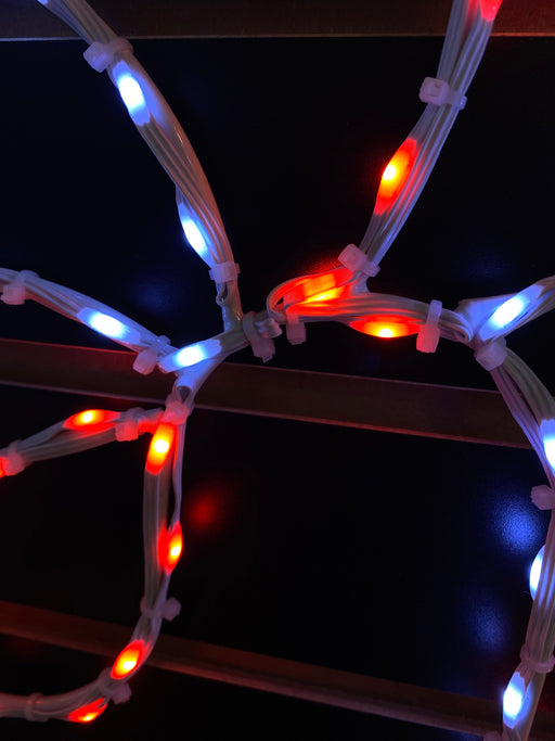 Wire Décor Candy Cane w/Holly 30" Lights for Christmas