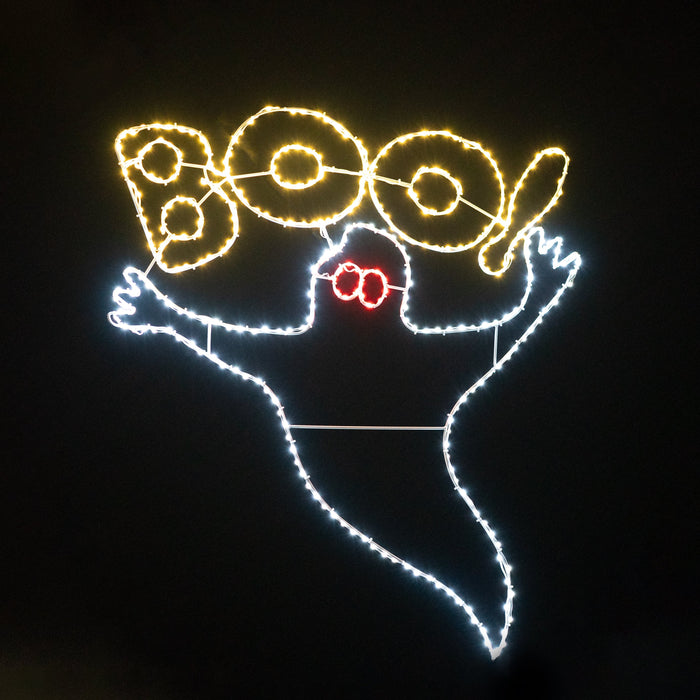 Ghost with Boo Wire Decor - 40" Wire Décor Lights for Christmas