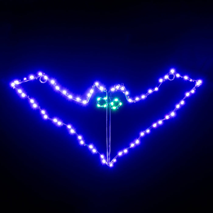 Large Bat - Hinged Wire Decor - 24" Wire Décor Lights for Christmas