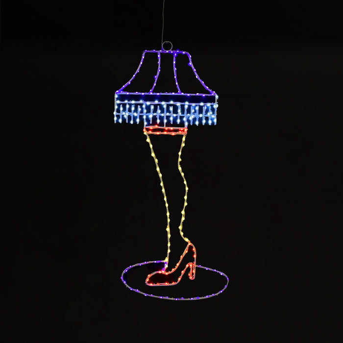 Leg Lamp 40" Wire Décor Wire Décor Lights for Christmas
