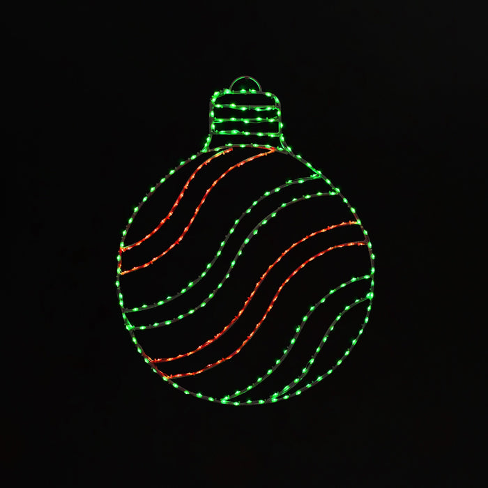 Round Ornament 30" Wire Décor Wire Décor Lights for Christmas Grinch