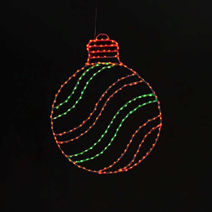 Round Ornament 30" Wire Décor Wire Décor Lights for Christmas Elf