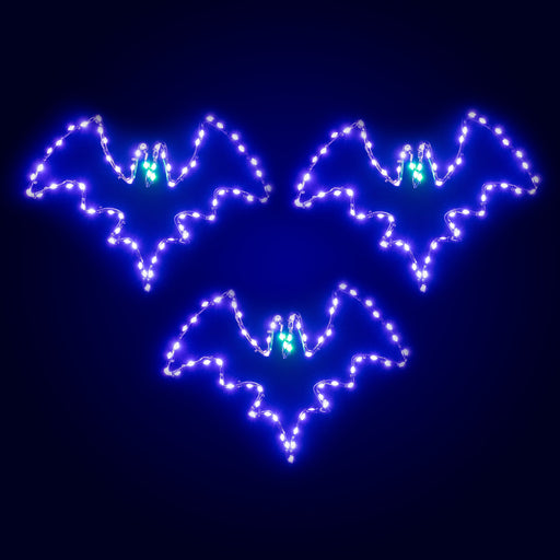 Small bat - set of 3 - 15" Wire Décor Lights for Christmas