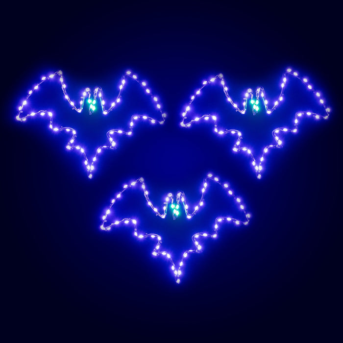Small bat - set of 3 - 15" Wire Décor Lights for Christmas