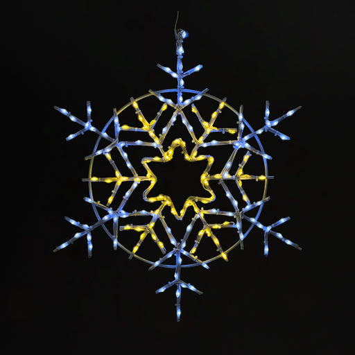 Snowflake 20" Wire Décor Wire Décor Lights for Christmas Champagne