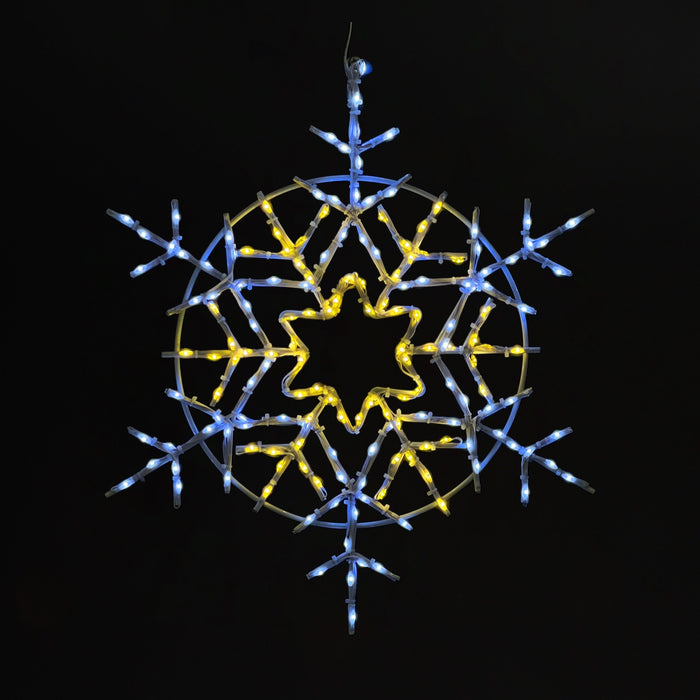 Snowflake 20" Wire Décor Wire Décor Lights for Christmas Champagne