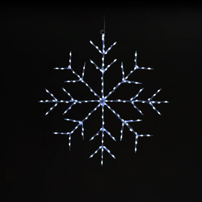 Snowflake 24" Wire Décor Wire Décor Lights for Christmas Pure White