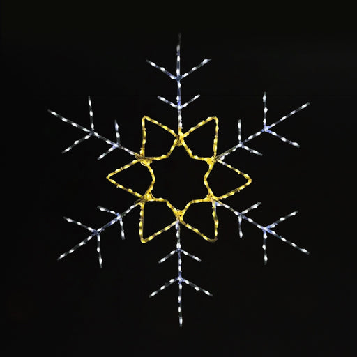 Snowflake 30" Wire Décor Wire Décor Lights for Christmas Champagne