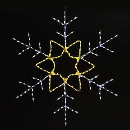 Snowflake 48" Wire Décor Wire Décor Lights for Christmas Champagne