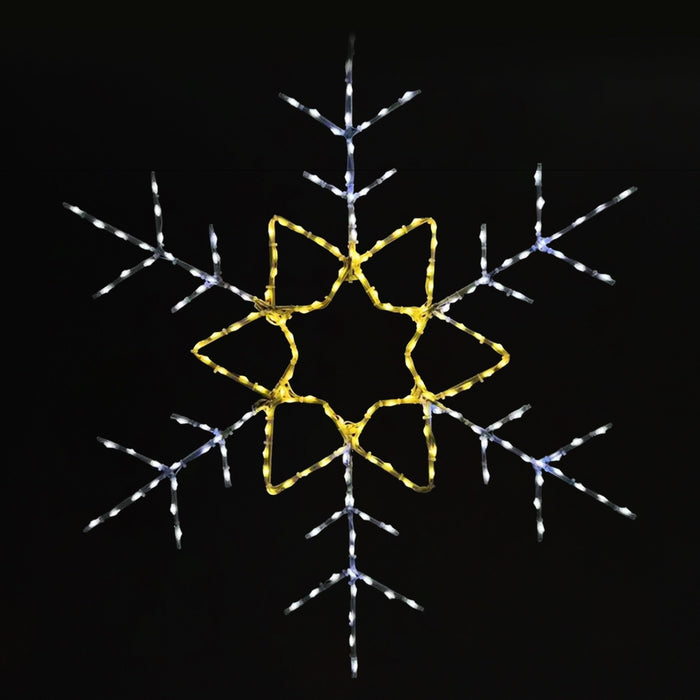 Snowflake 48" Wire Décor Wire Décor Lights for Christmas Champagne