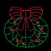 Wire Décor Wreath with Bow & Holly Wire Décor Lights for Christmas 