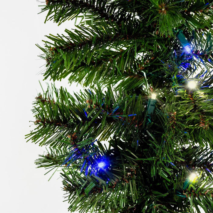 Sequoia Fir Garland - 9' Wreaths & Garland Lights for Christmas Frozen - Blue/Pure White