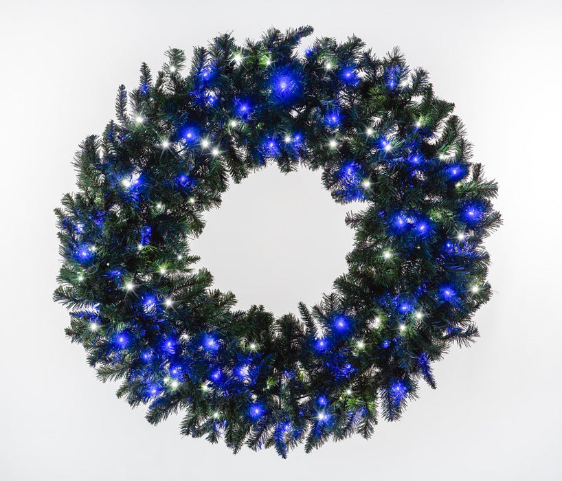 Sequoia Fir Wreath Wreaths & Garland Lights for Christmas 36" Frozen