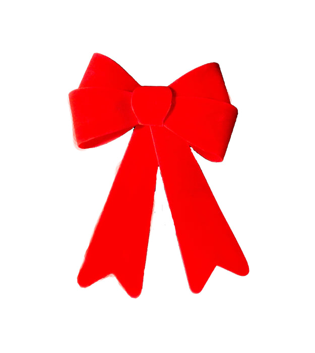 Red Rigid Velvet Bow without header