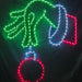 Grinch Hand with Ornament Lights for Christmas 