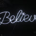 Believe LED Sign Wire Décor Lights for Christmas 