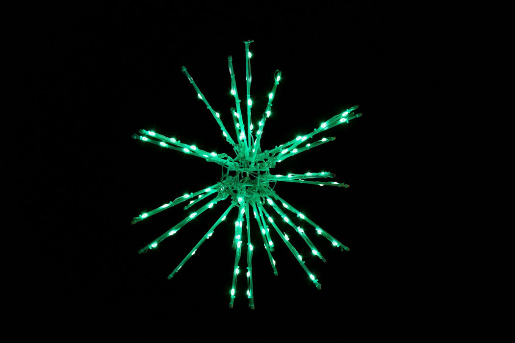 3D Starburst Lights for Christmas Green 15 