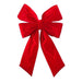 Red Rigid Velvet Bow without header Bows & Decor Lights for Christmas 