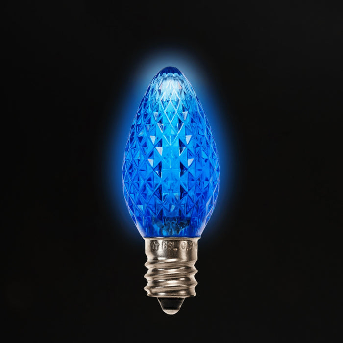 C7 LED Bulbs (25 Bulbs) Bulbs Lights for Christmas Blue 