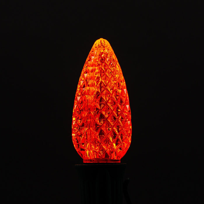 C9 LED Bulbs Bulbs Lights for Christmas Orange 