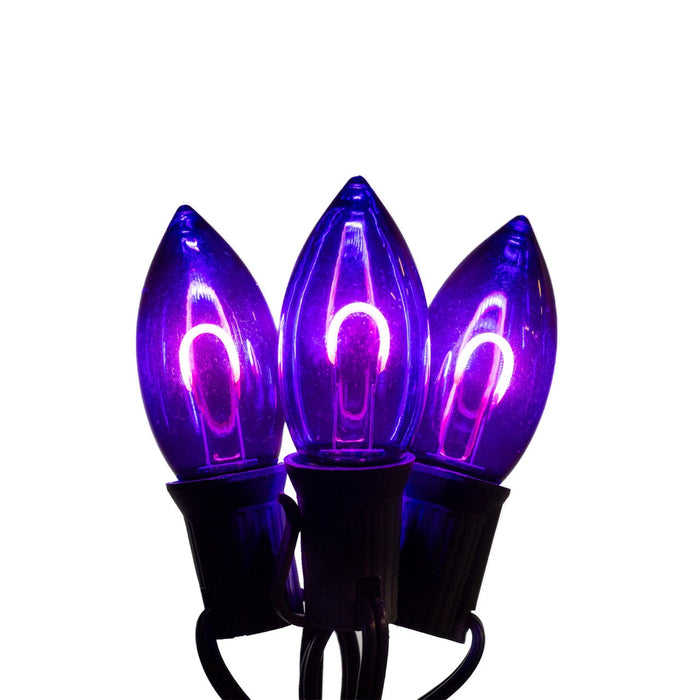 C9 LED Filament Bulbs Bulbs Lights for Christmas Purple 