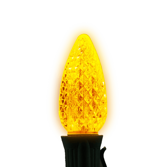 C9 LED Twinkle Bulbs Bulbs Lights for Christmas Yellow 