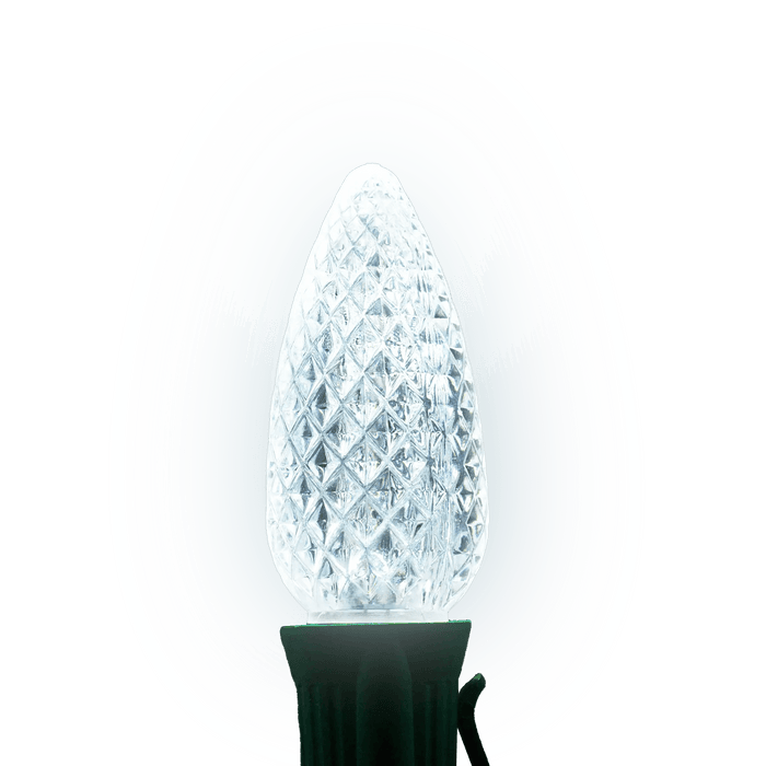 C9 LED Twinkle Bulbs Bulbs Lights for Christmas Pure White 