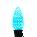 C9 LED Twinkle Bulbs Bulbs Lights for Christmas Teal 
