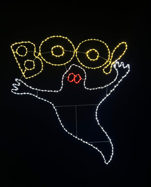 Ghost with Boo Wire Decor - 40" Lights for Christmas 