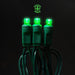 5mm Light Set 50ct Balled- 6" Spacing (Coaxial) (GW) Light Sets Lights for Christmas Green 