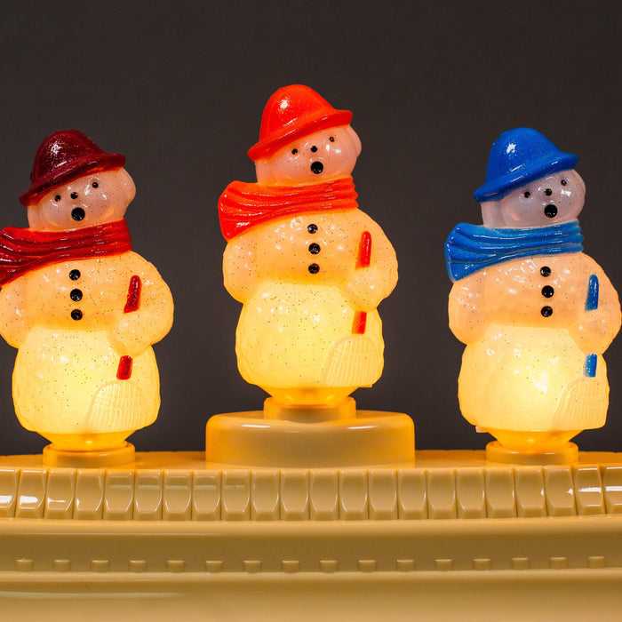 Holiday Splendor 9 Count Snowman Light Candolier (Christopher Radko) Novelty Lights Lights for Christmas 