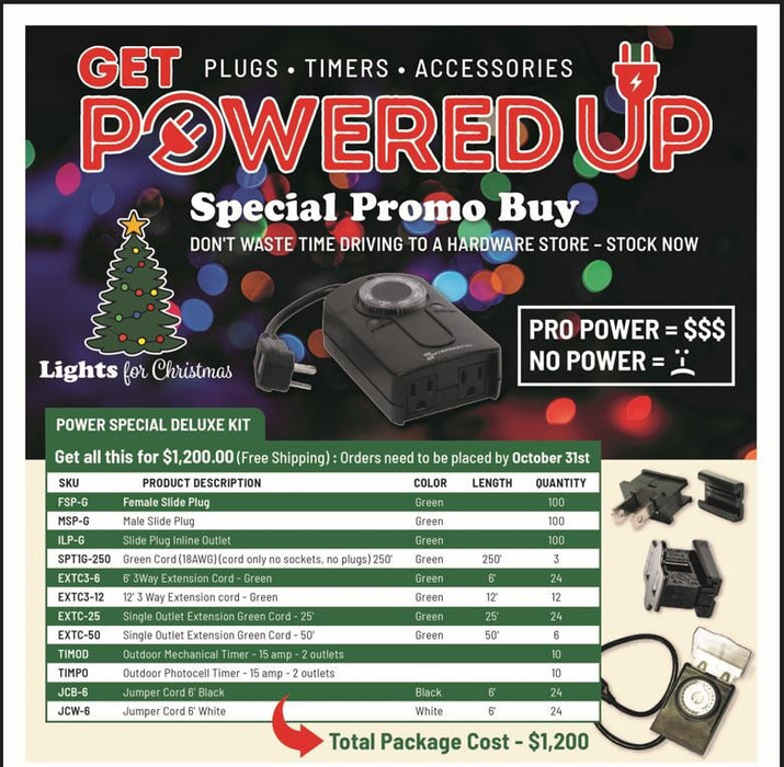 GET POWERED UP KIT Power Lights for Christmas 