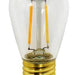 S14 Patio Bulb 12volt - LED (2) Filament Warm White (boxed - 25) Lights for Christmas 