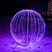 Foldable Sphere White Wire Spheres Lights for Christmas RGB 20" 