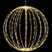 Foldable Sphere White Wire Spheres Lights for Christmas Warm White 15" 