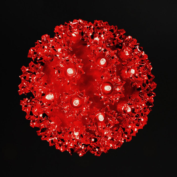 Retro Sphere - 6" Spheres Lights for Christmas Red 