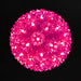 Retro Sphere - 6" Spheres Lights for Christmas Pink 