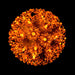 Retro Sphere - 6" Spheres Lights for Christmas Orange 