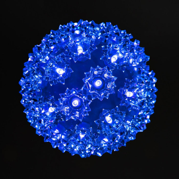 Retro Sphere - 6" Spheres Lights for Christmas Blue 