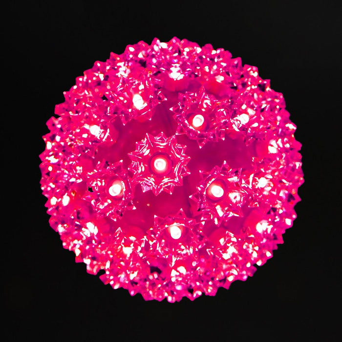 Retro Sphere - 7.5" Spheres Lights for Christmas Pink 