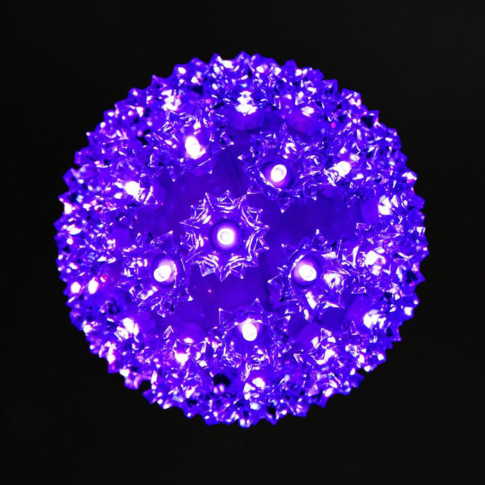 Retro Sphere - 7.5" Spheres Lights for Christmas Purple 