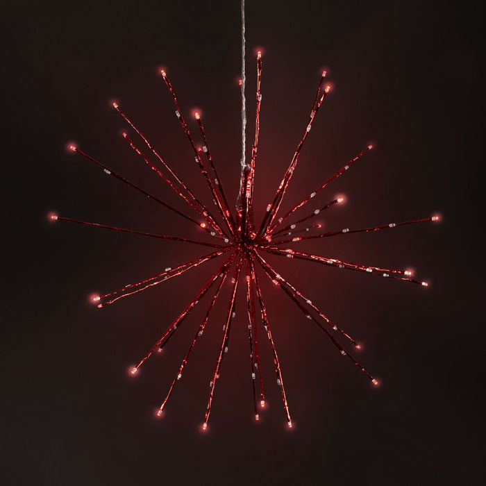 Supernova Spheres Lights for Christmas 16" Red 