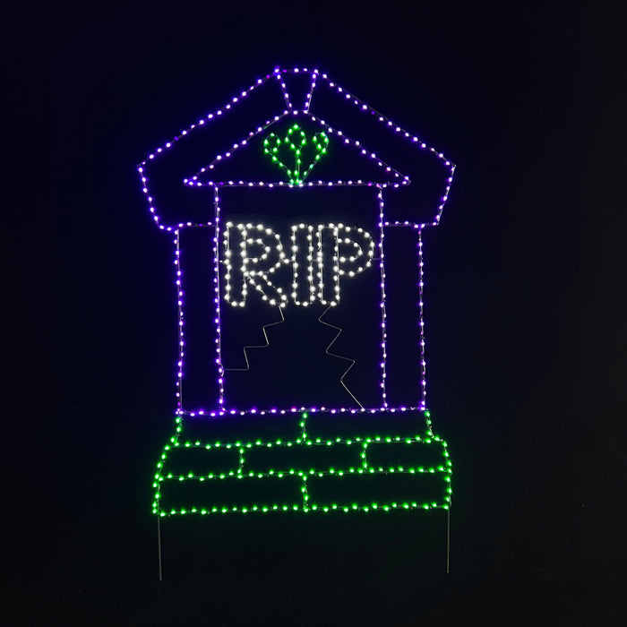 Tombstone - RIP - 40" Lights for Christmas 