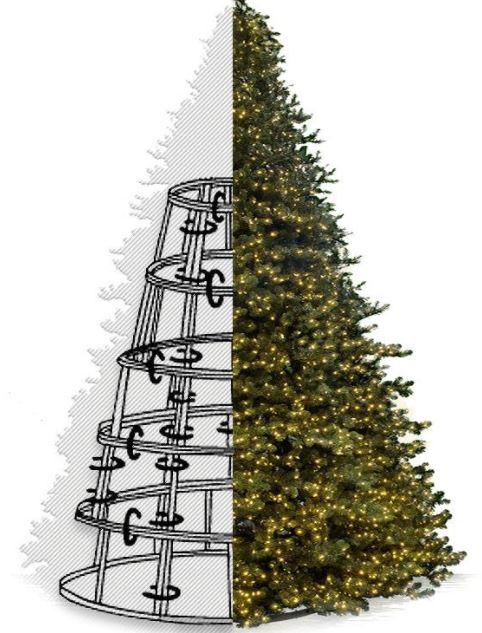 Commercial Tower Tree Trees Lights for Christmas 