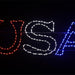 USA Sign Wire Decor Lights for Christmas 